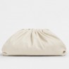 Bottega Veneta The Pouch Clutch In White Calfskin 629