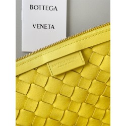 Bottega Veneta Turn Bag In Yellow Intrecciato Lambskin 047