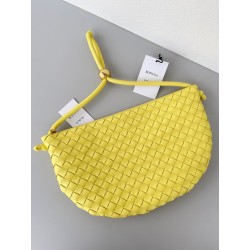 Bottega Veneta Turn Bag In Yellow Intrecciato Lambskin 047