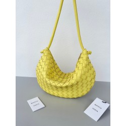 Bottega Veneta Turn Bag In Yellow Intrecciato Lambskin 047