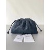 Bottega Veneta Mini Pouch In Thunder Intrecciato Lambskin 121