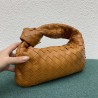 Bottega Veneta Mini BV Jodie Bag In Sandalwood Woven Leather 956