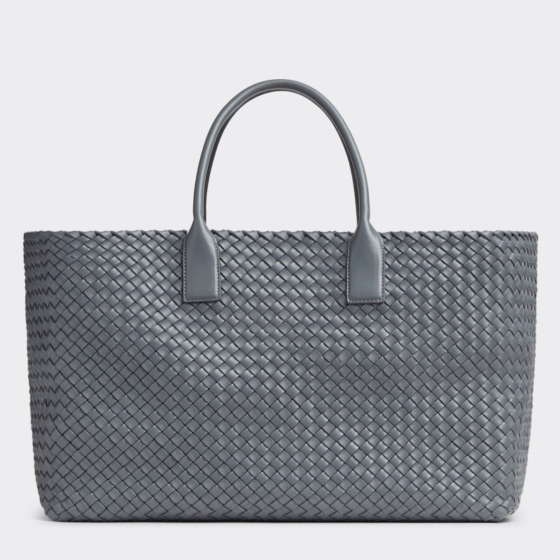 Bottega Veneta Cabat Large Bag In Thunder Intrecciato Lambskin 992