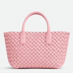 Bottega Veneta Mini Cabat Bag In Ribbon Intrecciato Lambskin 018