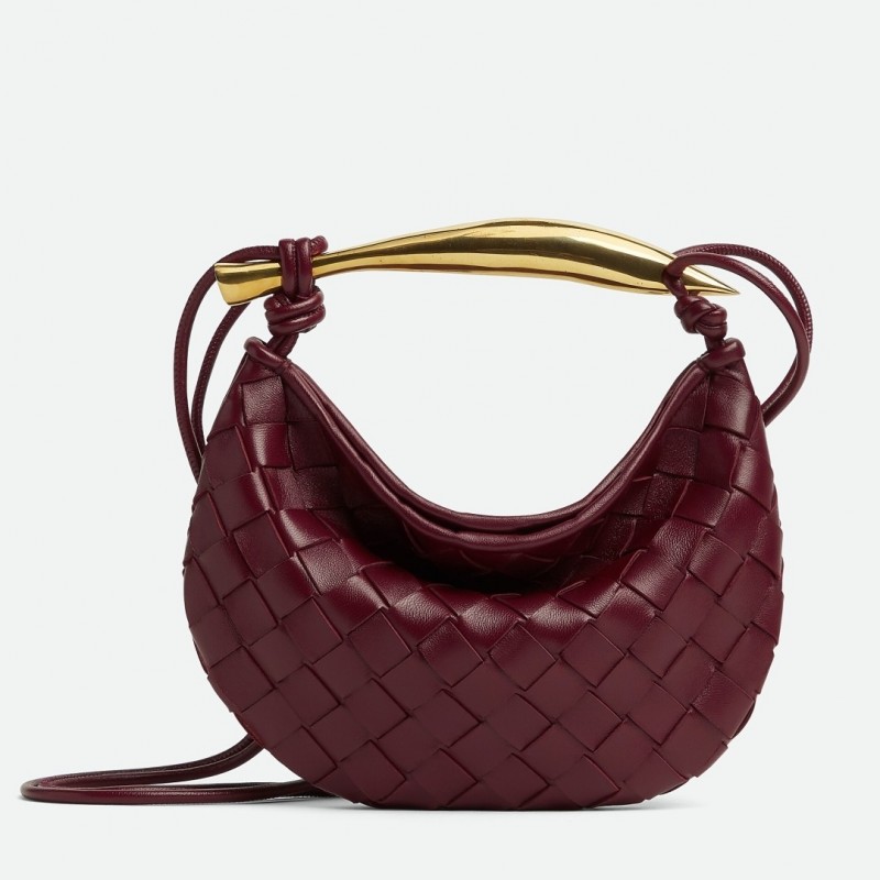 Bottega Veneta Sardine Mini Bag In Barolo Intrecciato Lambskin 093