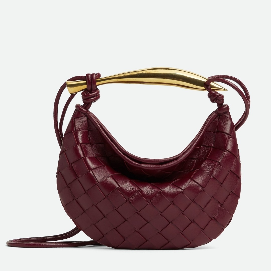 Bottega Veneta Sardine Mini Bag In Barolo Intrecciato Lambskin 093