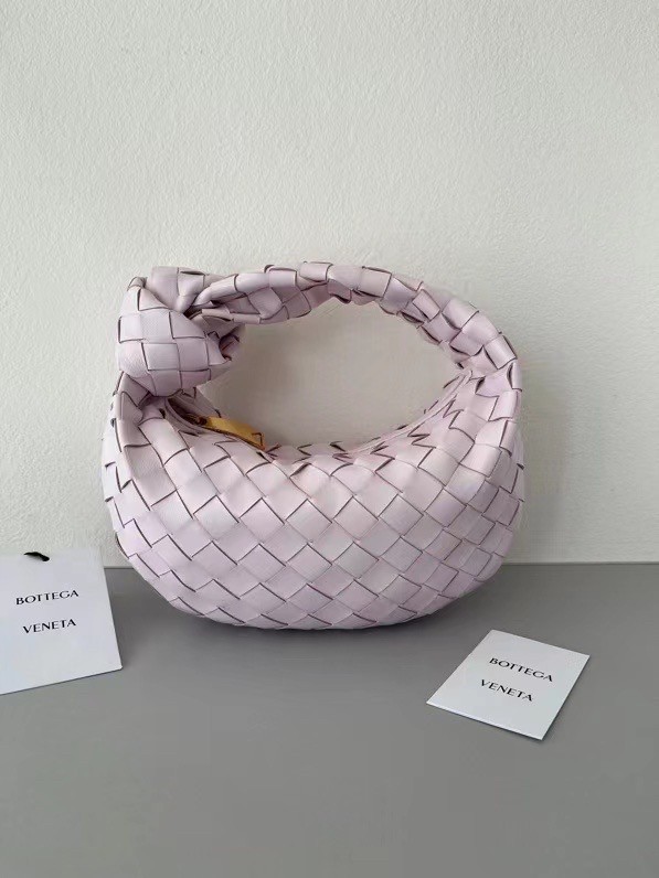 Bottega Veneta BV Jodie Mini Bag In Light Pink Intrecciato Lambskin 132