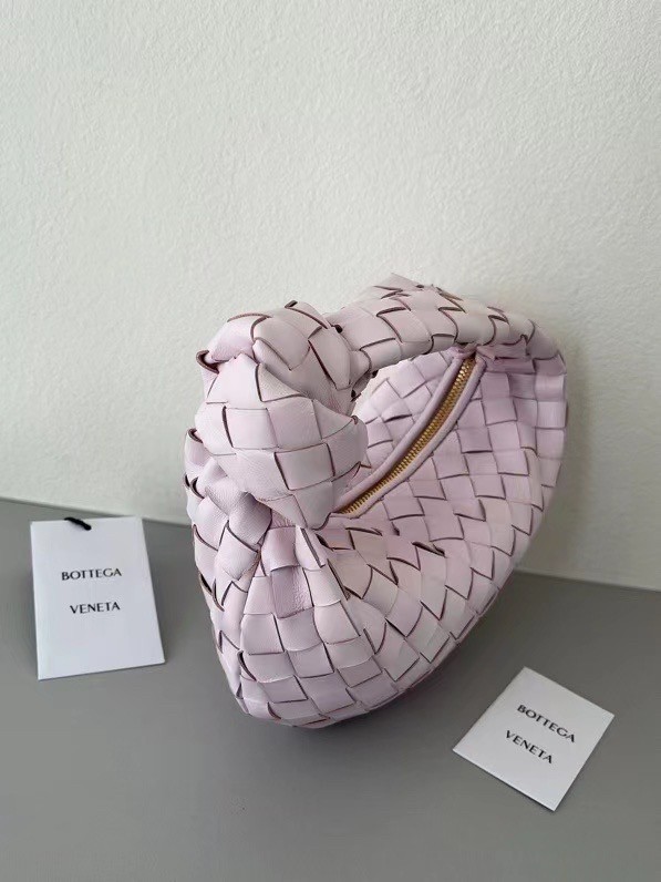 Bottega Veneta BV Jodie Mini Bag In Light Pink Intrecciato Lambskin 132