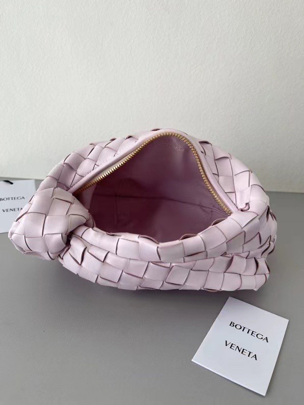 Bottega Veneta BV Jodie Mini Bag In Light Pink Intrecciato Lambskin 132