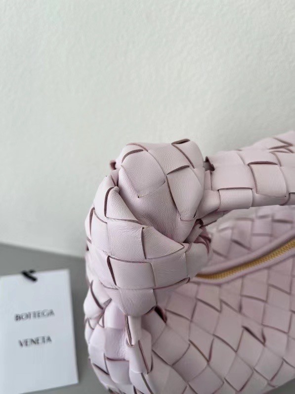 Bottega Veneta BV Jodie Mini Bag In Light Pink Intrecciato Lambskin 132