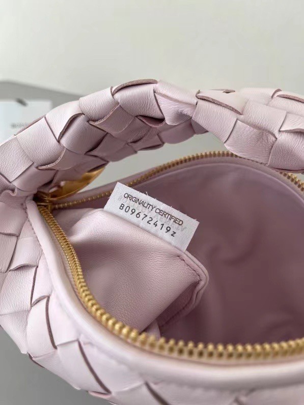 Bottega Veneta BV Jodie Mini Bag In Light Pink Intrecciato Lambskin 132