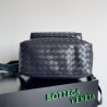 Bottega Veneta Medium Backpack In Dark Blue Intrecciato Calfskin 938