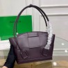 Bottega Veneta Arco Small Bag In Grape Intrecciato Calfskin 976