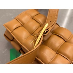 Bottega Veneta Small Padded Cassette Bag In Camel Lambskin 750