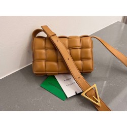 Bottega Veneta Small Padded Cassette Bag In Camel Lambskin 750