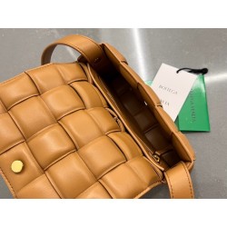 Bottega Veneta Small Padded Cassette Bag In Camel Lambskin 750