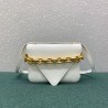 Bottega Veneta Mount Small Bag In White Calfskin 493