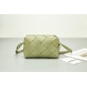 Bottega Veneta Small Cassette Camera Bag In Travertine Lambskin 528