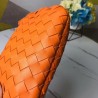 Bottega Veneta Mini BV Jodie Bag In Orange Woven Leather 007