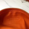 Bottega Veneta Mini BV Jodie Bag In Orange Woven Leather 007