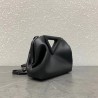 Bottega Veneta Small Point Top Handle Bag In Black Leather 148