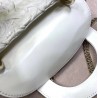 Dior Mini Lady Dior Chain Bag In White Wavy Crinkled Lambskin 120