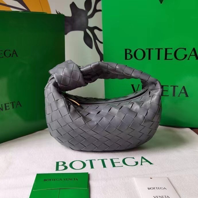 Bottega Veneta Mini BV Jodie Bag In Thunder Woven Leather 130