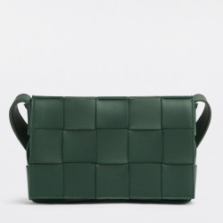 Bottega Veneta Cassett Bag In Raintree Intrecciato Lambskin 637