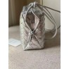 Bottega Veneta Small Loop Bag In Silver Intrecciato Lambskin 693