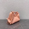 Bottega Veneta Small Point Top Handle Bag In Peachy Leather 980