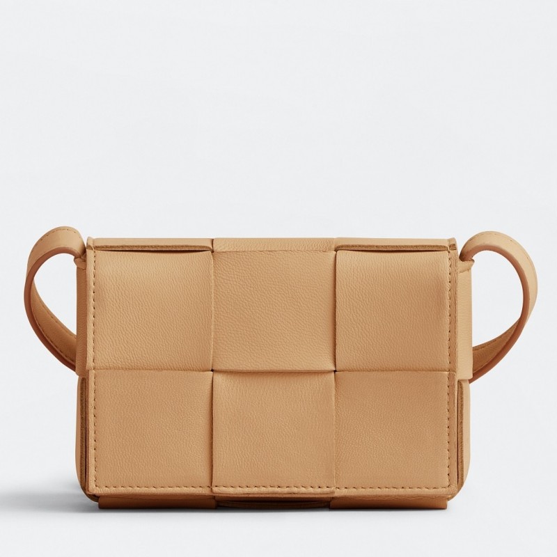 Bottega Veneta Candy Cassette Bag In Almond Lambskin 113 Bottega Veneta Candy Cassette Bag In Almond Lambskin 113