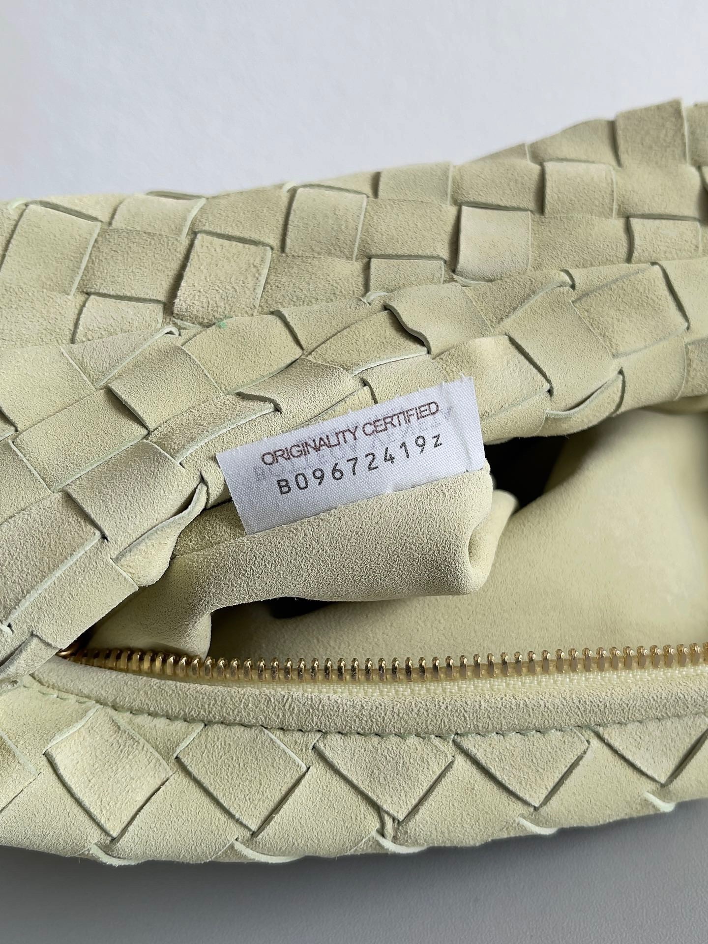 Bottega Veneta BV Jodie Teen Bag In Lemon Suede Calfskin 146