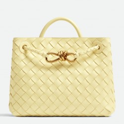 Bottega Veneta Small Andiamo Bag In Ice Cream Intrecciato Lambskin 199