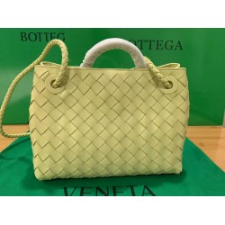 Bottega Veneta Small Andiamo Bag In Ice Cream Intrecciato Lambskin 199