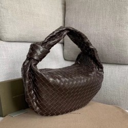 Bottega Veneta Large BV Jodie Bag In Fondente Woven Leather 361