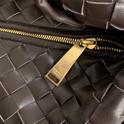 Bottega Veneta Large BV Jodie Bag In Fondente Woven Leather 361