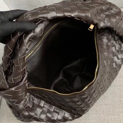 Bottega Veneta Large BV Jodie Bag In Fondente Woven Leather 361