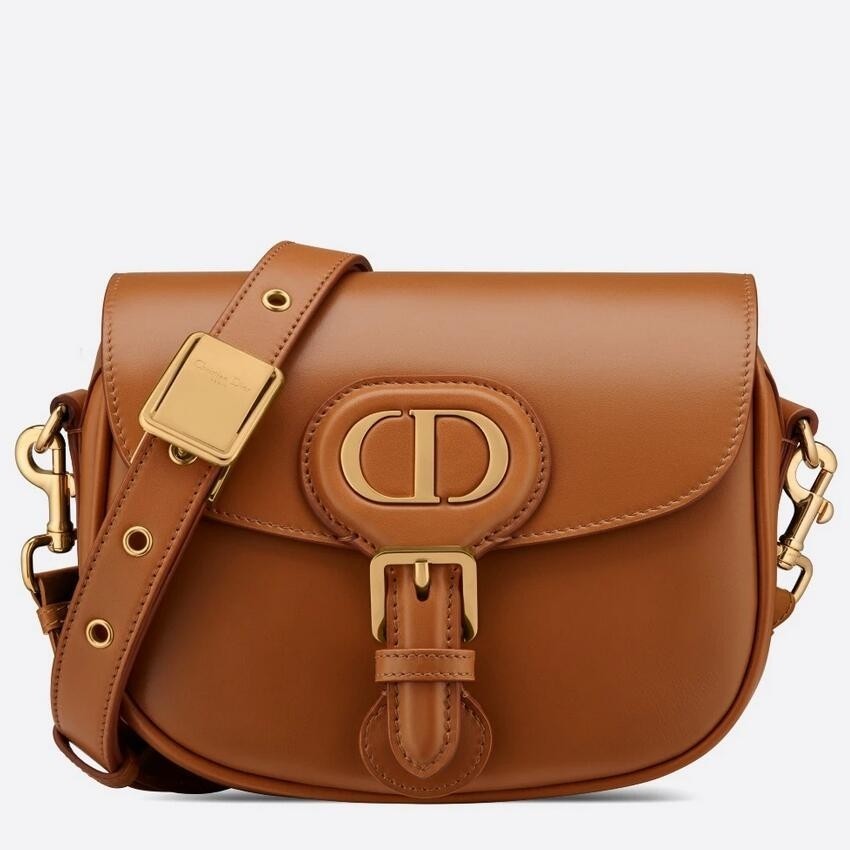 Dior Small Bobby Bag In Camel Calfskin 862