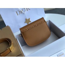 Dior Small Bobby Bag In Camel Calfskin 862