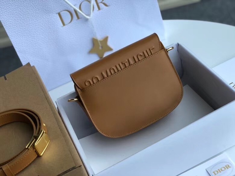 Dior Small Bobby Bag In Camel Calfskin 862