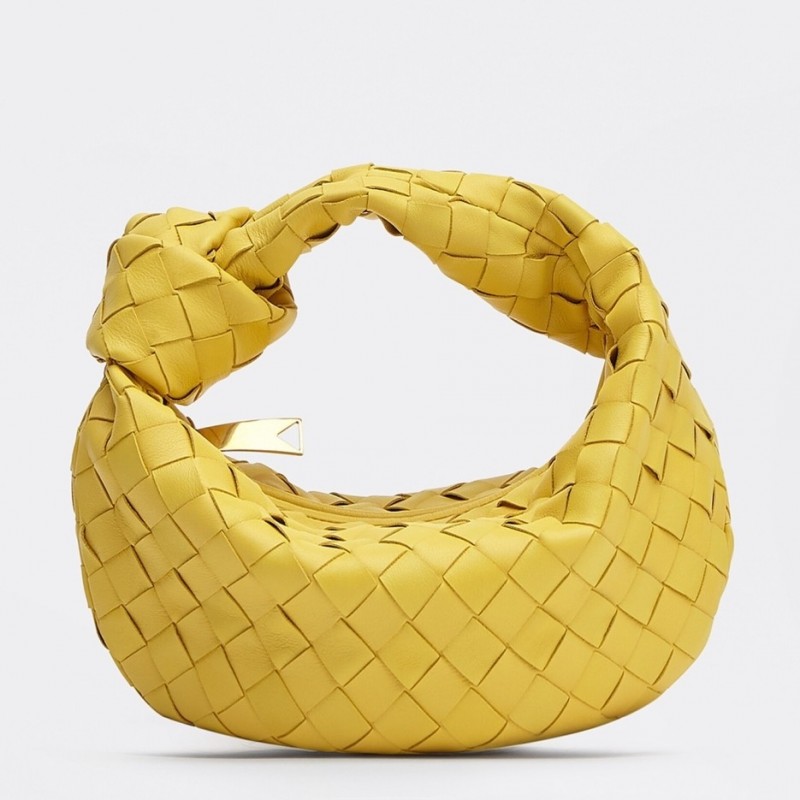 Bottega Veneta BV Jodie Mini Bag In Yellow Intrecciato Lambskin 356