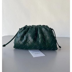 Bottega Veneta Mini Pouch In Raintree Intrecciato Lambskin 397