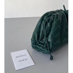 Bottega Veneta Mini Pouch In Raintree Intrecciato Lambskin 397