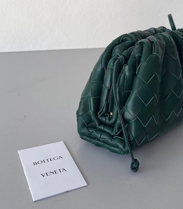 Bottega Veneta Mini Pouch In Raintree Intrecciato Lambskin 397