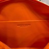 Bottega Veneta Loop Small Bag In Orange Intrecciato Lambskin 278