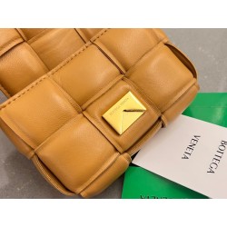 Bottega Veneta Candy Padded Cassette Bag In Camel Lambskin 371