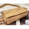 Bottega Veneta Cassette Belt Bag In Beige Intrecciato Leather 397