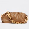 Bottega Veneta The Chain Pouch Bag In Teak Calfskin 833