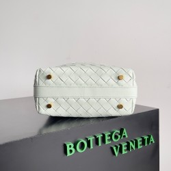 Bottega Veneta Mini Wallace Bag in Glacier Intrecciato Calfskin 894