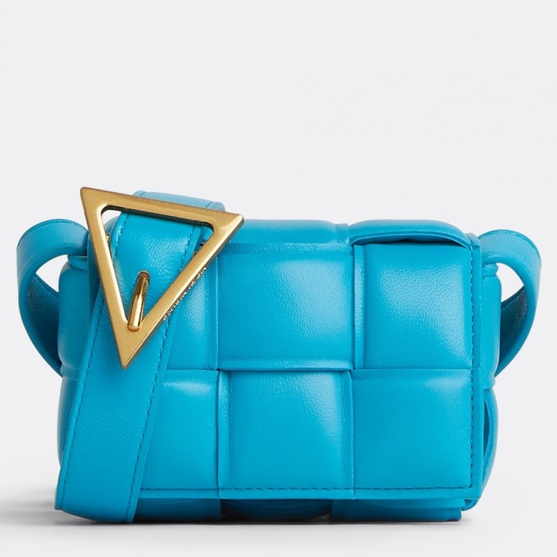 Bottega Veneta Candy Padded Cassette Bag In Pool Lambskin 931 Bottega Veneta Candy Padded Cassette Bag In Pool Lambskin 931